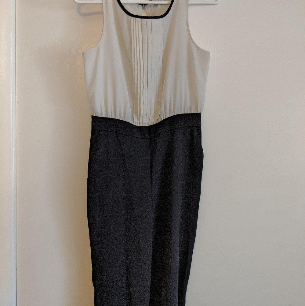 Loft b&w cocktail jumpsuit